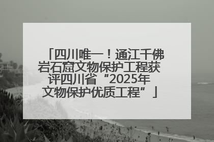 四川唯一！通江千佛岩石窟文物保护工程获评四川省“2025年文物保护优质工程”
