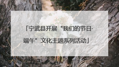 宁武县开展“我们的节日·端午”文化主题系列活动