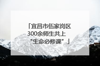 宜昌市伍家岗区300余师生共上“生命必修课”