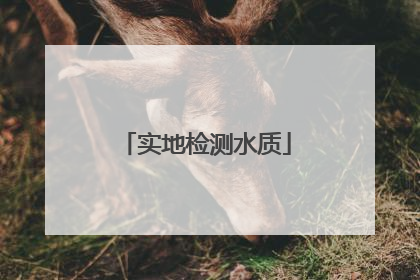 实地检测水质