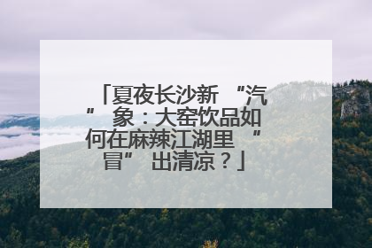 夏夜长沙新 “汽” 象：大窑饮品如何在麻辣江湖里 “冒” 出清凉？