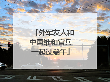 外军友人和中国维和官兵一起过端午