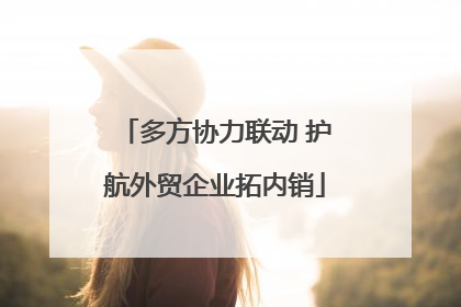 多方协力联动 护航外贸企业拓内销
