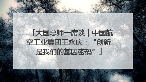 大国总师一席谈｜中国航空工业集团王永庆：“创新是我们的基因密码”