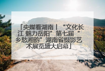 央媒看湖南丨“文化长江 魅力岳阳”第七届“乡愁湘韵”湖南省摄影艺术展览盛大启幕
