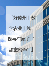 好德州丨数字农业上线！探寻车厘子“甜蜜密码”