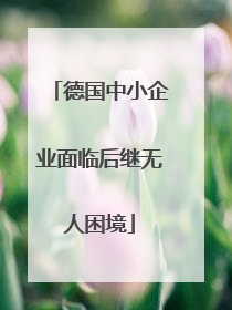 德国中小企业面临后继无人困境