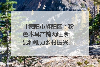 德阳市旌阳区：粉色木耳产销两旺 新品种助力乡村振兴