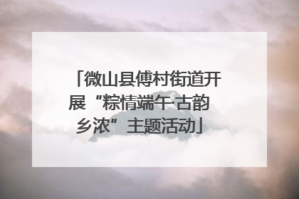 微山县傅村街道开展“粽情端午·古韵乡浓”主题活动
