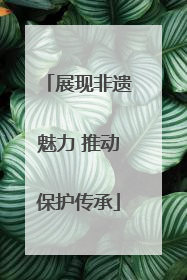 展现非遗魅力 推动保护传承