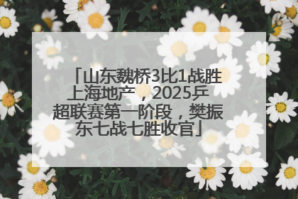 山东魏桥3比1战胜上海地产，2025乒超联赛第一阶段，樊振东七战七胜收官