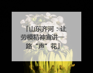 山东齐河：让劳模精神宣讲一路“声”花