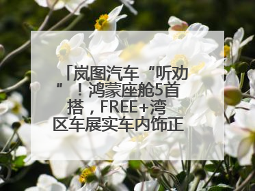 岚图汽车“听劝”！鸿蒙座舱5首搭，FREE+湾区车展实车内饰正式曝光
