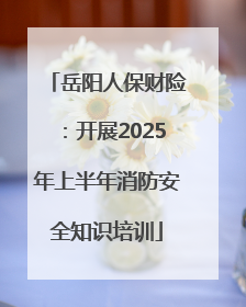 岳阳人保财险：开展2025年上半年消防安全知识培训