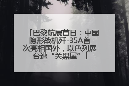 巴黎航展首日：中国隐形战机歼-35A首次亮相国外，以色列展台遭“关黑屋”