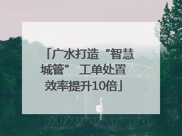 广水打造“智慧城管” 工单处置效率提升10倍