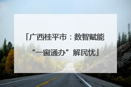 广西桂平市：数智赋能“一窗通办”解民忧
