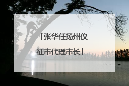 张华任扬州仪征市代理市长