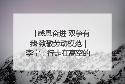 感恩奋进 双争有我·致敬劳动模范｜李宁：行走在高空的“电网卫士”