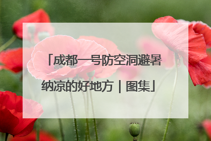 成都一号防空洞避暑纳凉的好地方｜图集