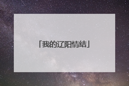 我的辽阳情结