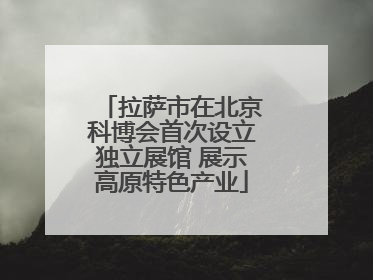 拉萨市在北京科博会首次设立独立展馆 展示高原特色产业