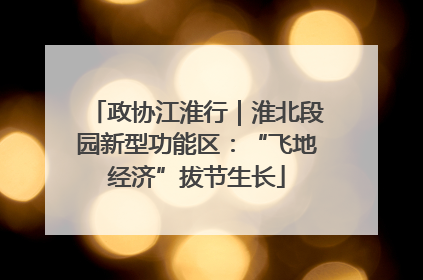 政协江淮行｜淮北段园新型功能区：“飞地经济”拔节生长