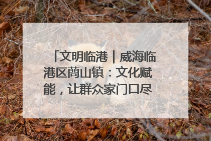 文明临港｜威海临港区蔄山镇：文化赋能，让群众家门口尽享幸福生活