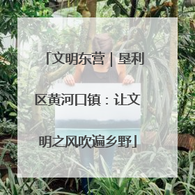 文明东营｜垦利区黄河口镇：让文明之风吹遍乡野
