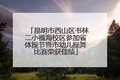昆明市西山区书林二小福海校区参加省体操节暨市幼儿操舞比赛荣获佳绩