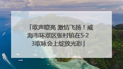 歌声嘹亮 激情飞扬！威海市环翠区张村镇在5·23歌咏会上绽放光彩