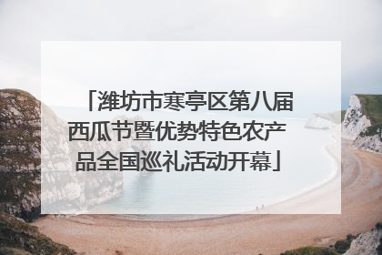 潍坊市寒亭区第八届西瓜节暨优势特色农产品全国巡礼活动开幕