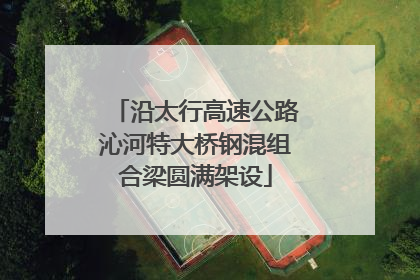 沿太行高速公路沁河特大桥钢混组合梁圆满架设