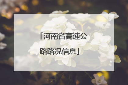 河南省高速公路路况信息