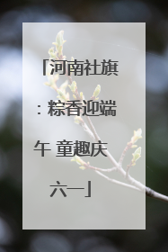 河南社旗：粽香迎端午 童趣庆六一