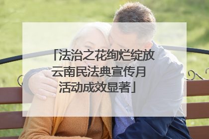 法治之花绚烂绽放 云南民法典宣传月活动成效显著