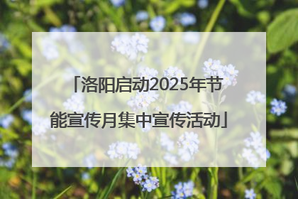 洛阳启动2025年节能宣传月集中宣传活动