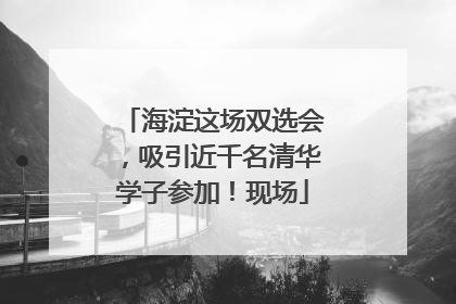 海淀这场双选会，吸引近千名清华学子参加！现场