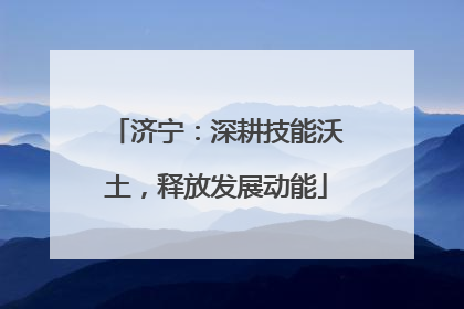 济宁：深耕技能沃土，释放发展动能