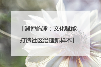 淄博临淄：文化赋能 打造社区治理新样本