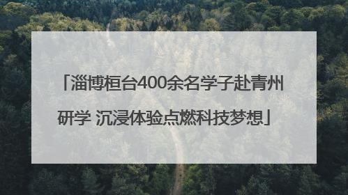 淄博桓台400余名学子赴青州研学 沉浸体验点燃科技梦想
