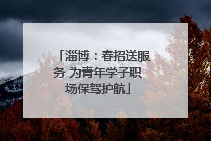 淄博：春招送服务 为青年学子职场保驾护航