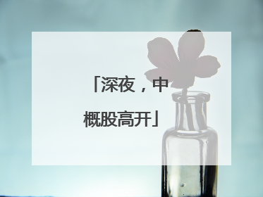 深夜，中概股高开