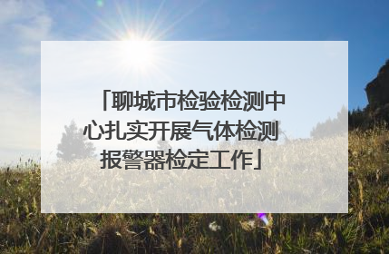 聊城市检验检测中心扎实开展气体检测报警器检定工作