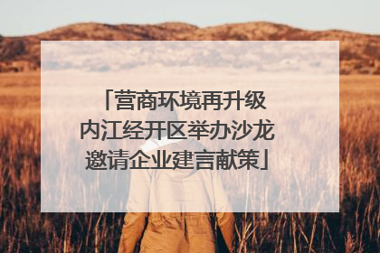 营商环境再升级 内江经开区举办沙龙邀请企业建言献策