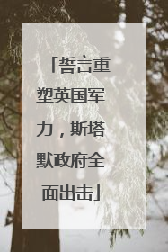 誓言重塑英国军力，斯塔默政府全面出击