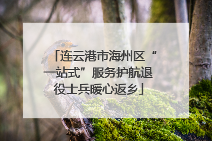 连云港市海州区“一站式”服务护航退役士兵暖心返乡