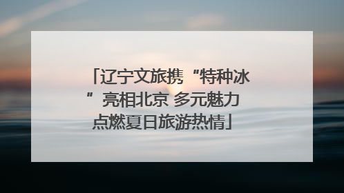 辽宁文旅携“特种冰”亮相北京 多元魅力点燃夏日旅游热情