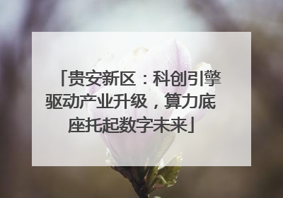 贵安新区：科创引擎驱动产业升级，算力底座托起数字未来