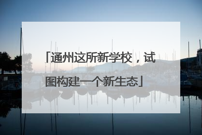 通州这所新学校，试图构建一个新生态